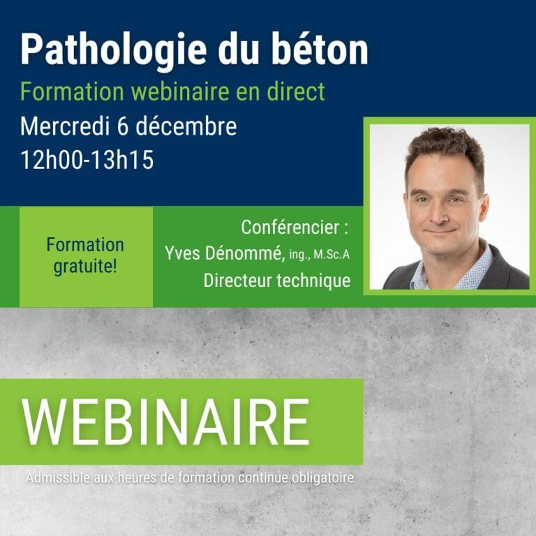 Webinaire 9 - Pathologie du béton