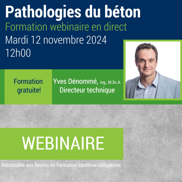 carré -Pathologies du béton - 5 novembre 2024