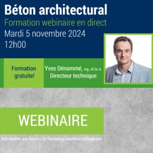 Webinaire – Béton architectural 2024