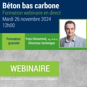 Webinaire – Béton bas carbone 2024