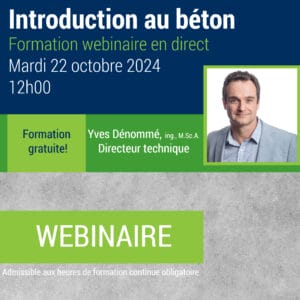 Webinaire – Introduction au béton 2024
